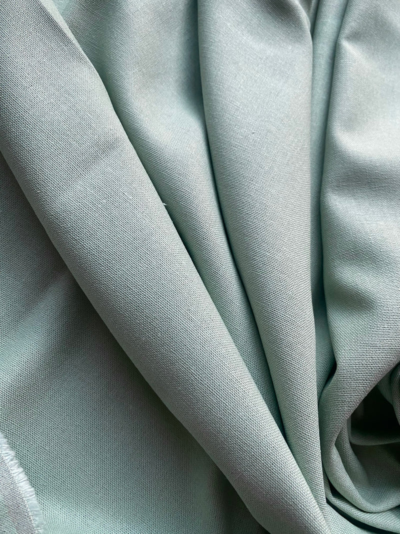 App Sale: 6.8oz 100% Linen Woven Fabric Dress Weight Icy Sage