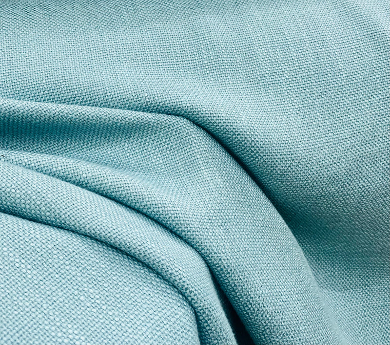 NEW! Queen Tabitta Linen Inspired Upholstery Drapery Fabric- Duck Egg Blue