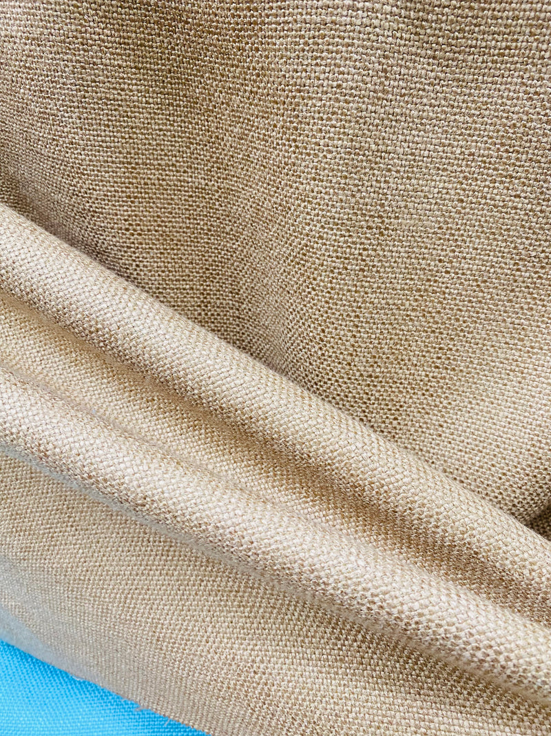 NEW! Queen Tabitta Linen Inspired Upholstery Drapery Fabric- Natural