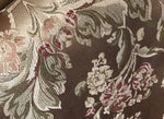 SWATCH Designer Brocade Jacquard Satin Fabric- Antique Floral Rose Gold - Fancy Styles Fabric Boutique