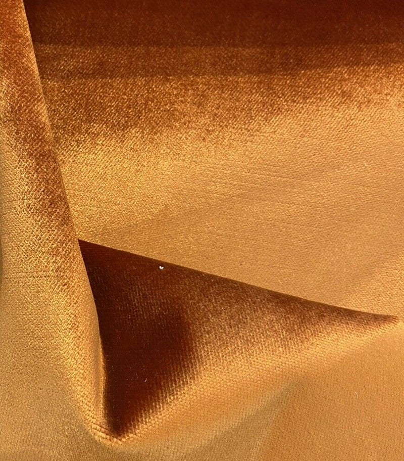 NEW Designer Made In Belgium Upholstery Velvet Fabric- Burnt Orange - Fancy Styles Fabric Pierre Frey Lee Jofa Brunschwig & Fils
