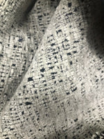 NEW Designer Upholstery Heavyweight Tweed Fabric- Gray White Melange- BTY - Fancy Styles Fabric Pierre Frey Lee Jofa Brunschwig & Fils