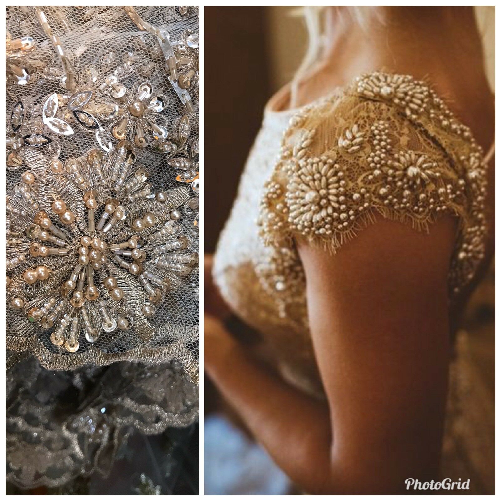 Beaded Pearl Scalloped Edges Wedding Lace Mesh Gold Silver Fabric www.fancystylesfabric.com Beaded Pearl Scalloped Edges Wedding Lace Mesh Gold Silver Fabric www.fancystylesfabric.com