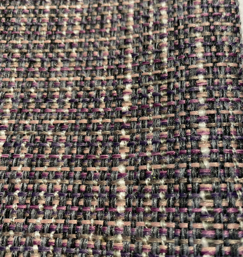 NEW Lady Kayle Two-Tone Upholstery Boucle Tweed Fabric -Pink & Black - Fancy Styles Fabric Pierre Frey Lee Jofa Brunschwig & Fils