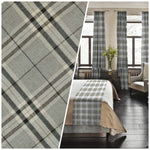 NEW Count Nathaniel Plaid Tartan Upholstery Fabric in Gray - Fancy Styles Fabric Pierre Frey Lee Jofa Brunschwig & Fils