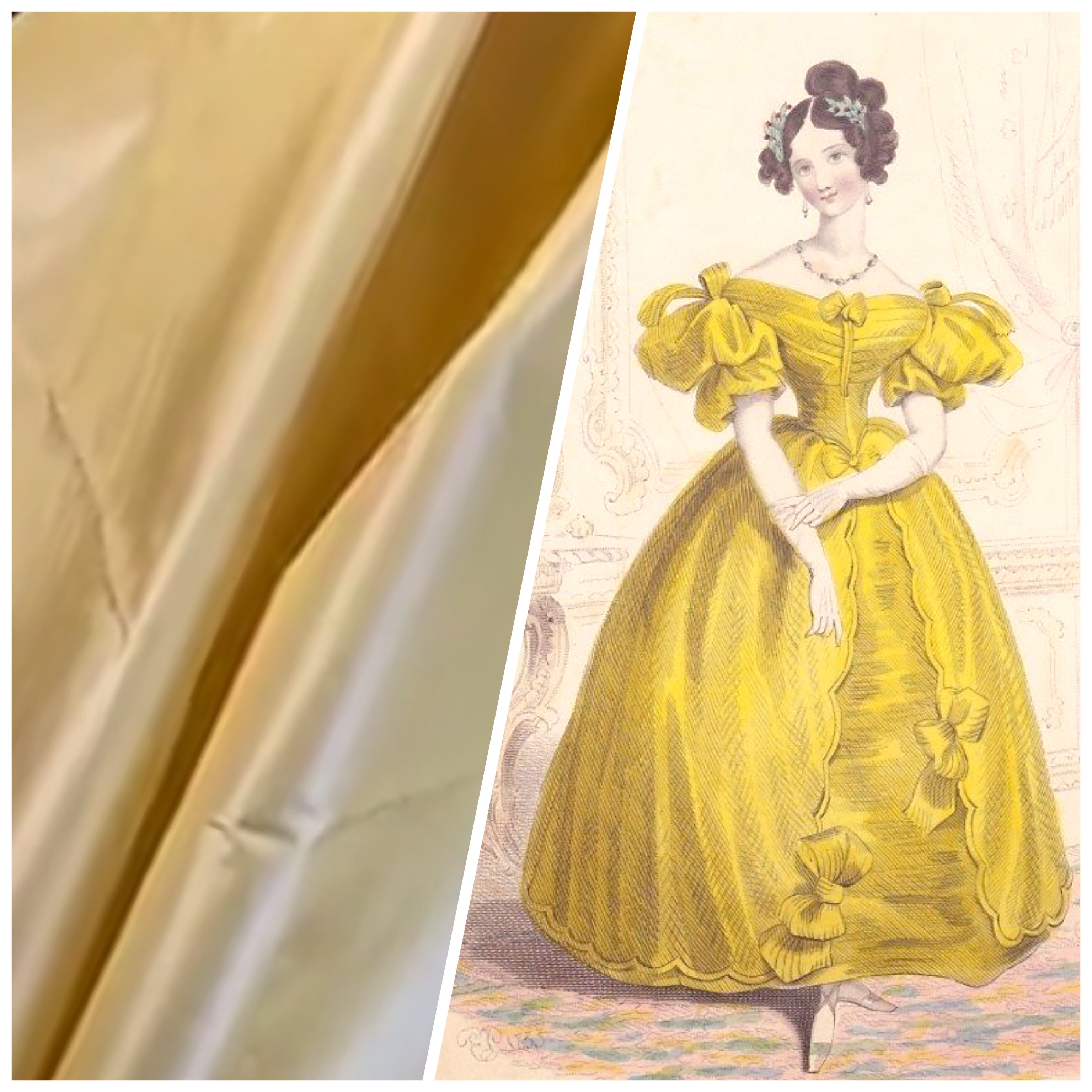 NEW Lady Lisa Designer 100% Silk Taffeta Solid Butter Yellow Fabric – www.fancystylesfabric.com
