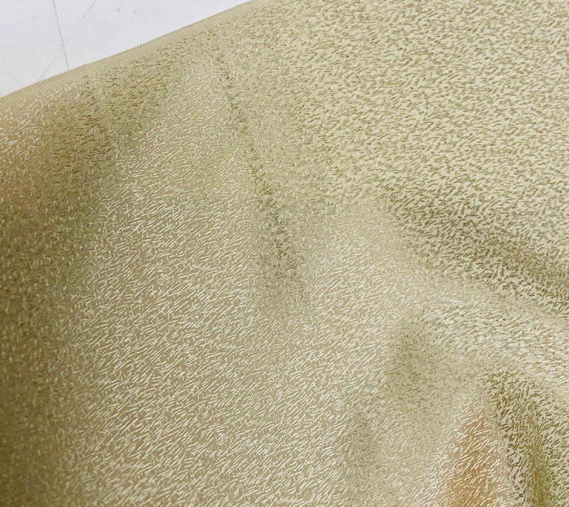 NEW! 2.5 Yard Remnant! Designer 100% Silk Textured Gold Charmeuse Fabric - Fancy Styles Fabric Pierre Frey Lee Jofa Brunschwig & Fils