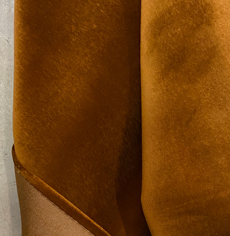 NEW! Prince Burgess - Designer Soft Heavyweight Upholstery Cotton Velvet Fabric - Caramel - Fancy Styles Fabric Pierre Frey Lee Jofa Brunschwig & Fils
