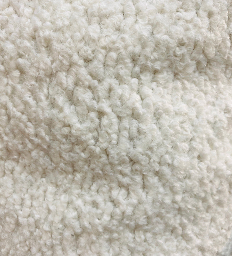 NEW Sir Hugo Designer Upholstery Boucle Sherpa Faux Fur Fabric in Cream White - Fancy Styles Fabric Pierre Frey Lee Jofa Brunschwig & Fils