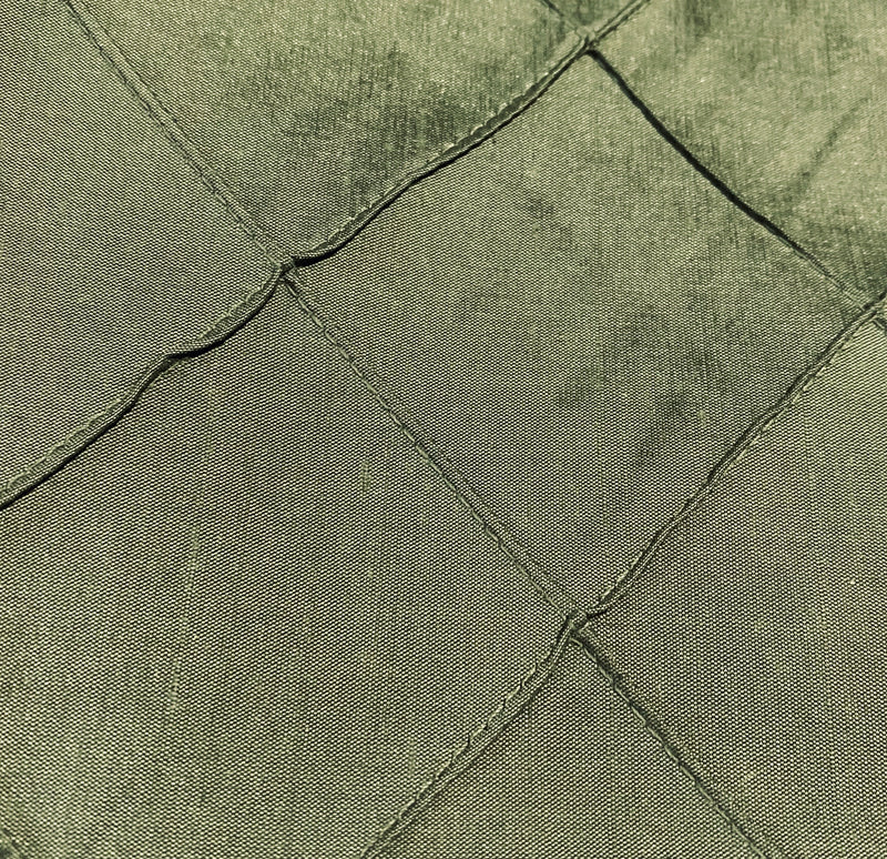 NEW Lady Annabelle 100% Silk Dupioni Pintuck Diamond Sage Green Fabric By The Yard - Fancy Styles Fabric Pierre Frey Lee Jofa Brunschwig & Fils
