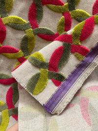 NEW! Prince Mekke - Designer Italian Venetian Burnout Geometric Cut Velvet Fabric Upholstery - Fancy Styles Fabric Pierre Frey Lee Jofa Brunschwig & Fils