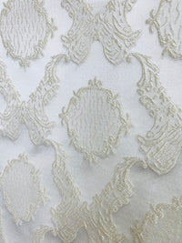 NEW! Duke Fiante Brocade Satin Fabric- White- Damask Upholstery Neoclassical Louis - Fancy Styles Fabric Pierre Frey Lee Jofa Brunschwig & Fils