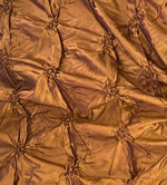 NEW! Duchess Penny Copper with Lavender Iridescent Pinched and Gathered Faux Silk Fabric