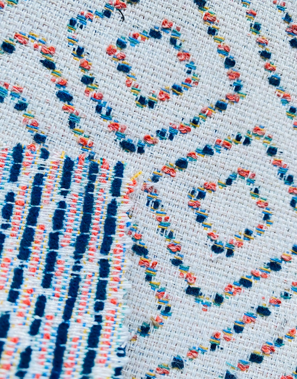 New! SUNBRELLA Novelty Boucle Woven Waterproof Indoor Outdoor Pink Indigo Blue White Upholstery and Decorating Fabric - Fancy Styles Fabric Pierre Frey Lee Jofa Brunschwig & Fils