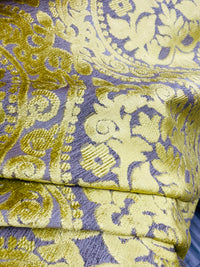 NEW! Sir Sanders Novelty Burnout Medallion Chenille Velvet Fabric - Electric Yellow- Upholstery - Fancy Styles Fabric Pierre Frey Lee Jofa Brunschwig & Fils