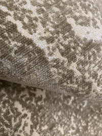 NEW Prince Stan Novelty Velevet Anaconda Snake Upholstery Fabric in White & Taupe - Fancy Styles Fabric Pierre Frey Lee Jofa Brunschwig & Fils