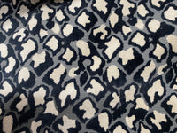 NEW Duchess Dugan Snow Leopard Novelty Upholstery Velvet Made in Italy Black Style# HG10004 - Fancy Styles Fabric Pierre Frey Lee Jofa Brunschwig & Fils