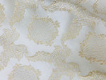 NEW! Duke Fiante Brocade Satin Fabric- Champagne- Damask Upholstery Neoclassical Louis