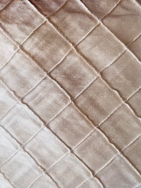 NEW Lady Morgan 100% Silk Dupioni Pintuck Diamond Cream Pink Fabric - Fancy Styles Fabric Pierre Frey Lee Jofa Brunschwig & Fils