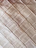 NEW Lady Morgan 100% Silk Dupioni Pintuck Diamond Cream Pink Fabric
