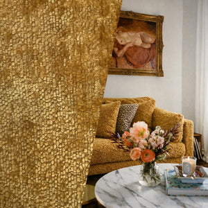 NEW! King Kramer Luxury Heavyweight Upholstery Velvet Chenille Fabric - Mustard - BTY - Fancy Styles Fabric Pierre Frey Lee Jofa Brunschwig & Fils