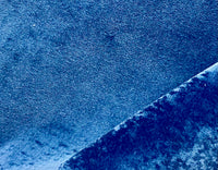 NEW! Custom Color, limited quantity of 50 yards: Prince Burgess Designer Upholstery Cotton Velvet Fabric - Bangle Blue - Fancy Styles Fabric Pierre Frey Lee Jofa Brunschwig & Fils