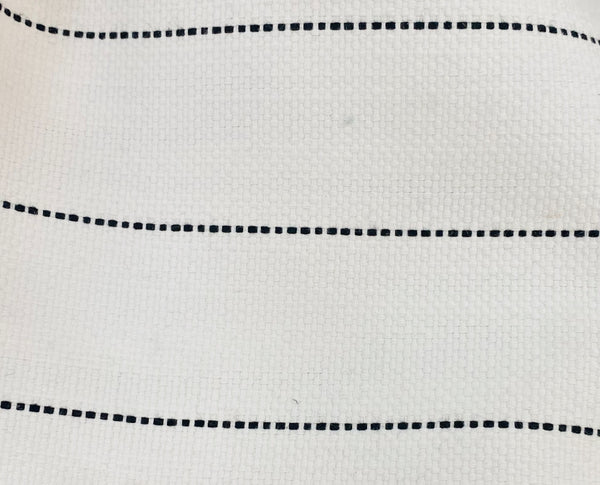 New! SUNBRELLA Novelty Boucle Water Repellant Indoor Outdoor Black Dot Stripes Upholstery and Decorating Fabric - Fancy Styles Fabric Pierre Frey Lee Jofa Brunschwig & Fils