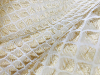 NEW! Duchess Fante Brocade Satin Fabric- Champagne- Diamond Upholstery Neoclassical Louis - Fancy Styles Fabric Pierre Frey Lee Jofa Brunschwig & Fils