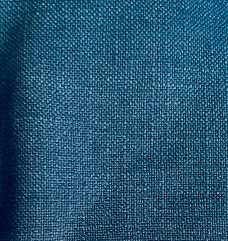 App Sale: Designer 100% Linen Woven Fabric - Cornflower Blue