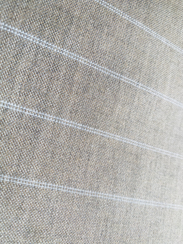 New! SUNBRELLA Novelty Waterproof Indoor Outdoor Natural Taupe Stripe Upholstery and Decorating Fabric - Fancy Styles Fabric Pierre Frey Lee Jofa Brunschwig & Fils