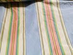 Back in stock! NEW Princess Penelope Designer 100% Silk Taffeta Stripes Fabric - Blue 55” Wide