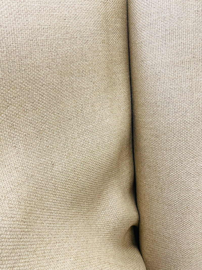 NEW! Lord Byronne 100% Linen Basketweave Upholstery Fabric- Natural- Made in Ireland