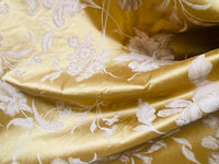 NEW! Princess Tafita 100% Silk Dupioni Novelty Drapery Fabric with a Printed Floral Motif - Fancy Styles Fabric Pierre Frey Lee Jofa Brunschwig & Fils