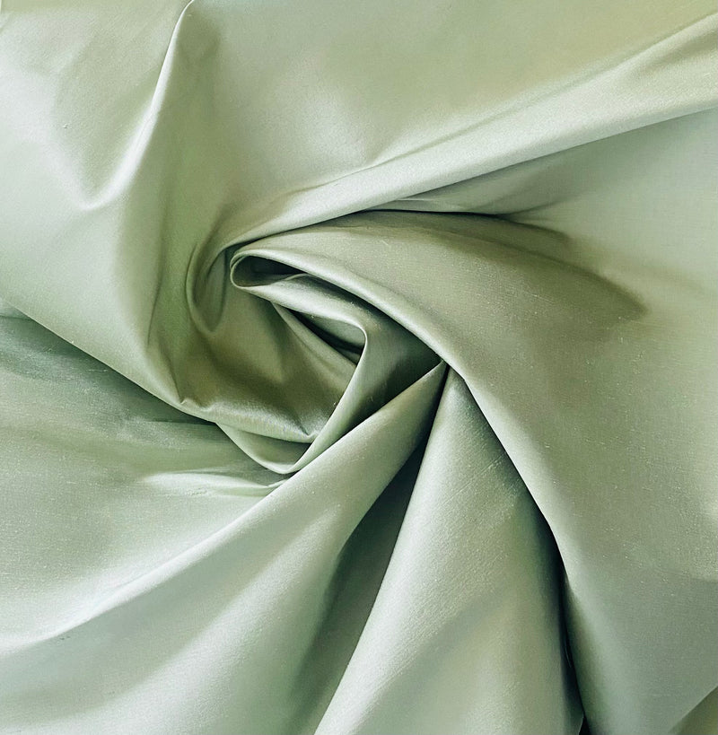 NEW Restocked!!! Duchess Mable Designer 100% Silk Dupioni Fabric in Solid Duck Egg Green
