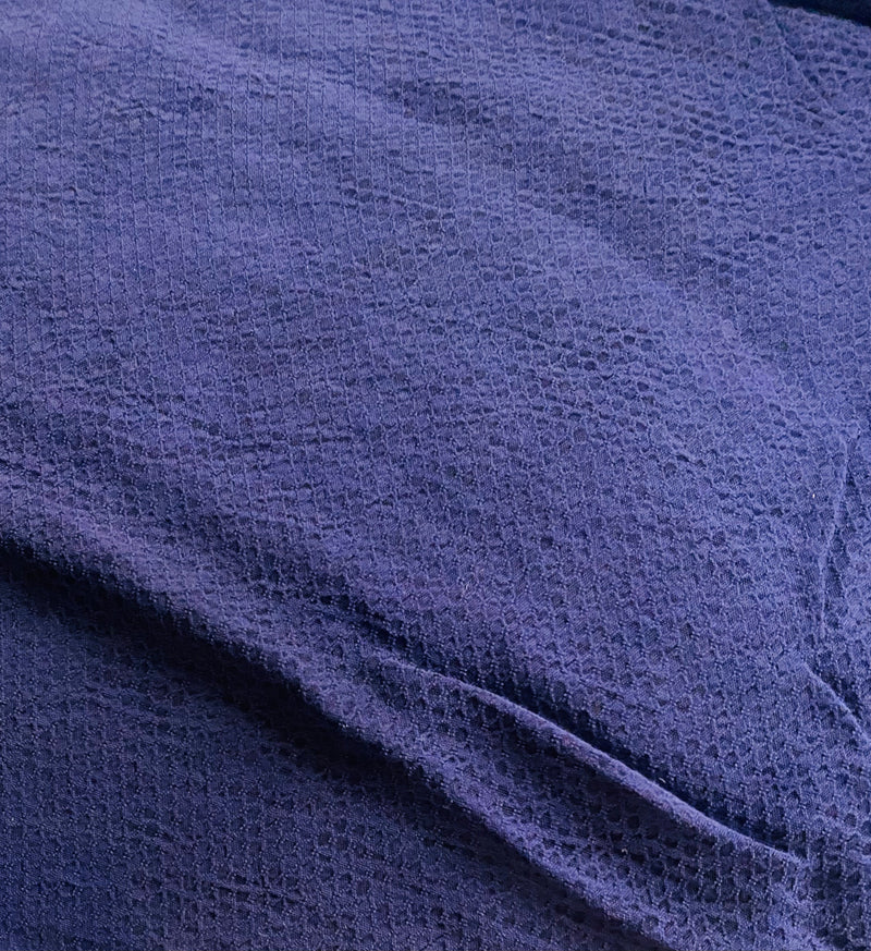 App Sale: 100% Silk Washed Sueded Fabric - Snakeskin Print- Purple Blue