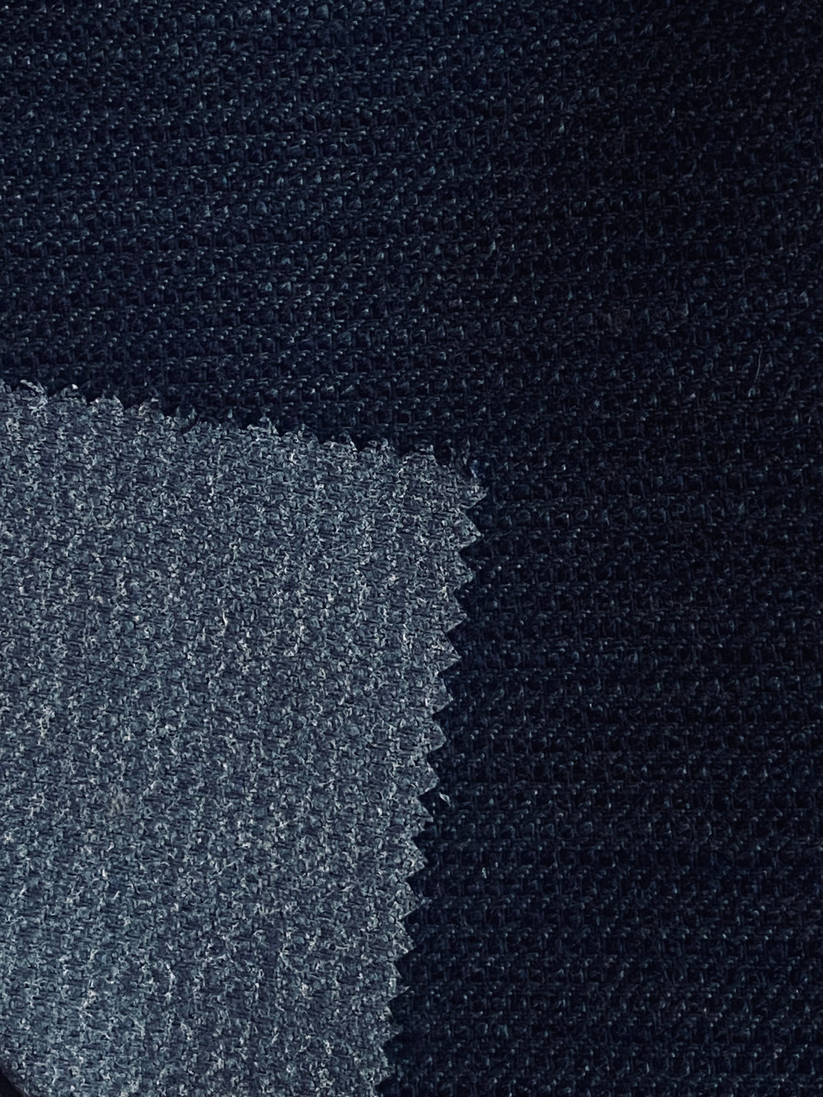 New! SUNBRELLA Navy Indigo Blue Linen Inspired Stripes Waterproof Indoor Outdoor Upholstery Fabric - Fancy Styles Fabric Pierre Frey Lee Jofa Brunschwig & Fils