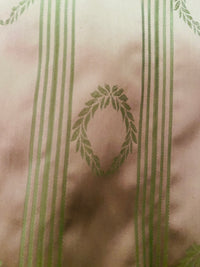 NEW! Princess Pitta 100% Silk Taffeta Novelty Jacquard Stripe Fabric- Pink and Green - Fancy Styles Fabric Pierre Frey Lee Jofa Brunschwig & Fils
