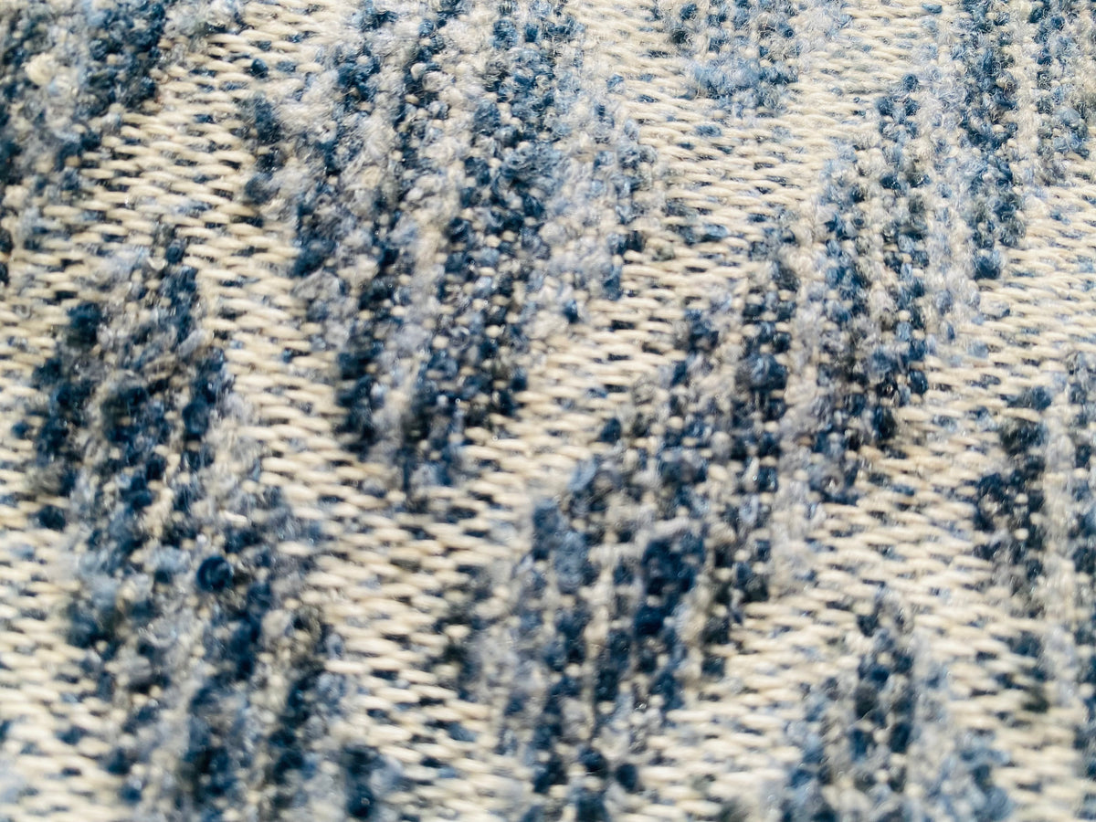 New! SUNBRELLA Indigo Blue Boucle Geometric Waterproof Indoor Outdoor Upholstery Fabric - Fancy Styles Fabric Pierre Frey Lee Jofa Brunschwig & Fils
