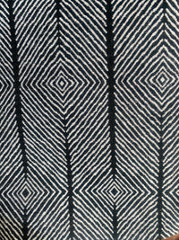 New! SUNBRELLA Black and White Tribal Geometric Waterproof Indoor Outdoor Upholstery Fabric - Fancy Styles Fabric Pierre Frey Lee Jofa Brunschwig & Fils