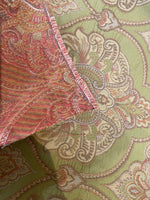 NEW Duke Raffi Designer Medallion Burnout Chenille Velvet Fabric - Pistachio Green- Upholstery