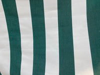 NEW Lady Jacqueline Faded Polo Green Waterproof Decorating Fabric - 3” Green And White Stripes - Upholstery 55” Wide - Fancy Styles Fabric Pierre Frey Lee Jofa Brunschwig & Fils