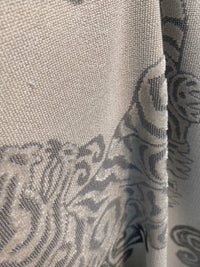 NEW GUCCI HOME Designer Upholstery Heavyweight Tiger Animal Burnout Velvet Fabric- Grey - Fancy Styles Fabric Pierre Frey Lee Jofa Brunschwig & Fils