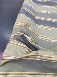 NEW On Sale! Schumacher 100% Silk Taffeta Ribbon Stripes Fabric - Fancy Styles Fabric Pierre Frey Lee Jofa Brunschwig & Fils