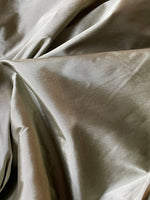 App Deal: Lady Frank Light Designer “Faux Silk” Taffeta Fabric Made in Italy Warm Silver Iridescence