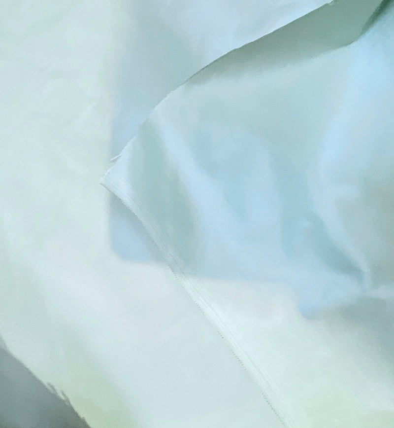 NEW Lady Lisa 100% Silk Taffeta Fabric - Solid Pale Duck Egg Blue