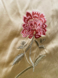 NEW! Queen Slamia 100% Silk Taffeta Novelty Embroidered Drapery Fabric in Floral- Cream - Fancy Styles Fabric Pierre Frey Lee Jofa Brunschwig & Fils