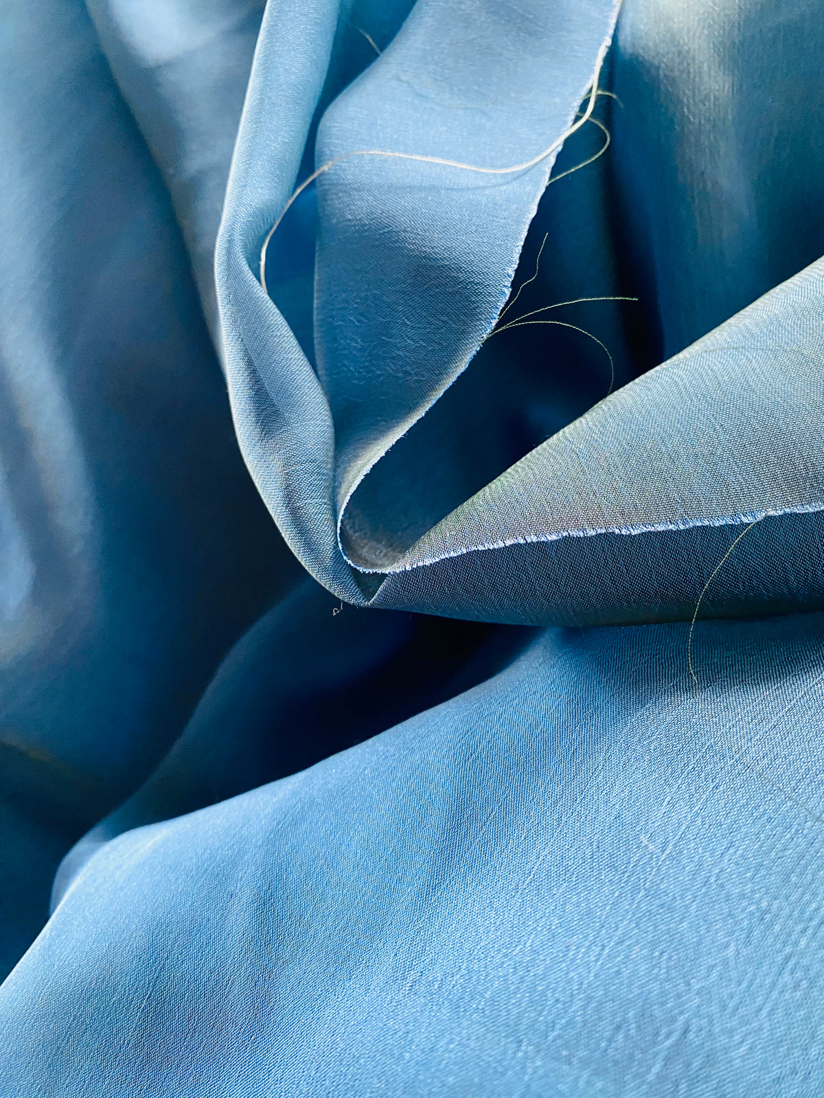NEW! Duchess Deseray Silk & Poly Chiffon Sheer Fabric - Cornflower Blue - Fancy Styles Fabric Pierre Frey Lee Jofa Brunschwig & Fils