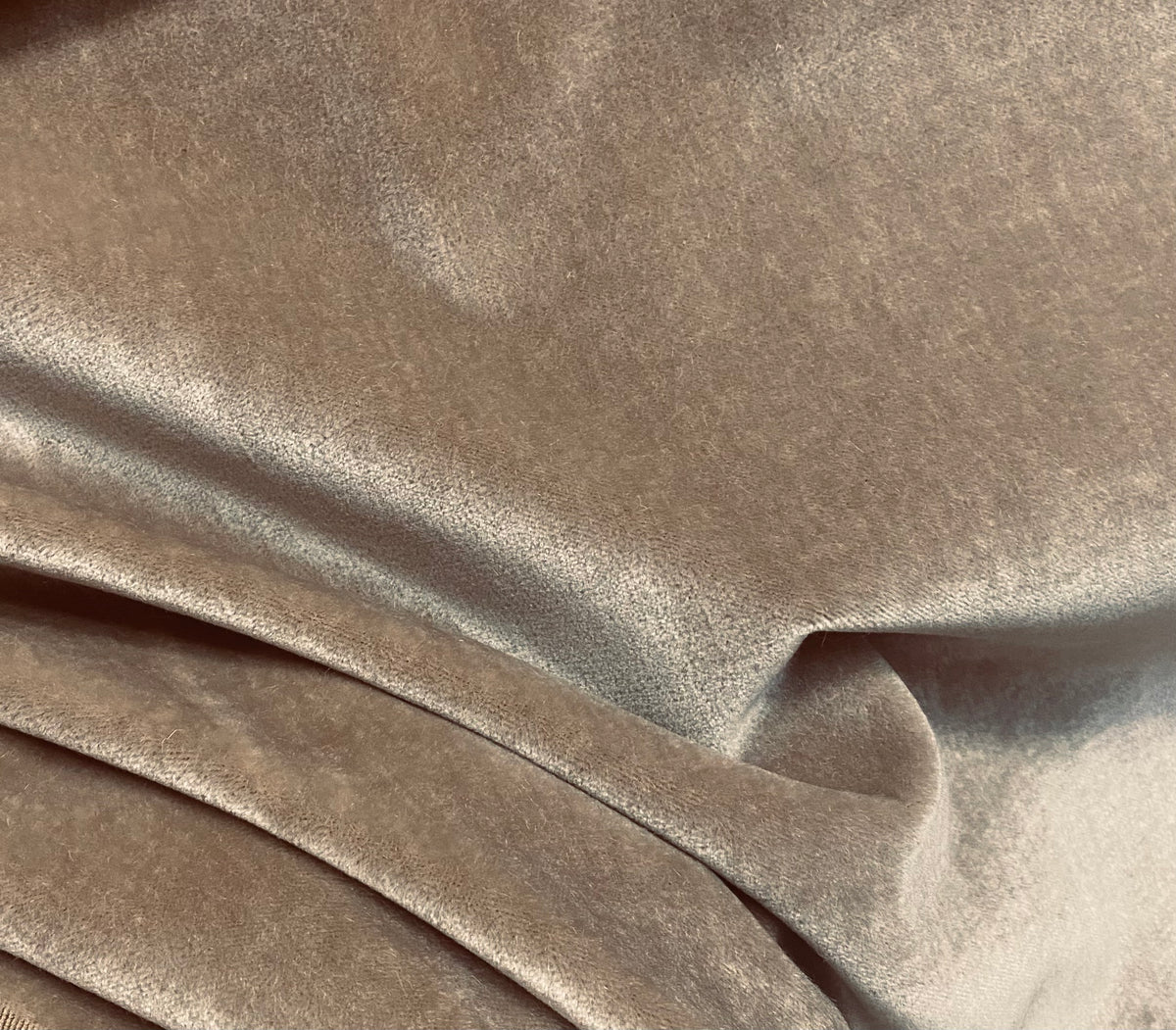 NEW! Prince Hudson- 100% Mohair Upholstery Velvet Fabric - Taupe - Fancy Styles Fabric Pierre Frey Lee Jofa Brunschwig & Fils