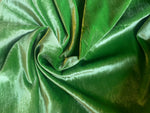 NEW! Queen of The Dark- Leaf Green 100% Silk Velvet Fabric with Interfacing