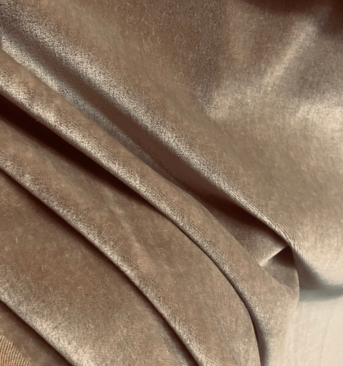 NEW! Prince Hudson- 100% Mohair Upholstery Velvet Fabric - Taupe - Fancy Styles Fabric Pierre Frey Lee Jofa Brunschwig & Fils